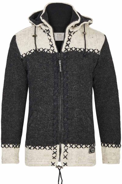 Geftterte Schafwoll-Jacke aus Nepal Art.-Nr. 511